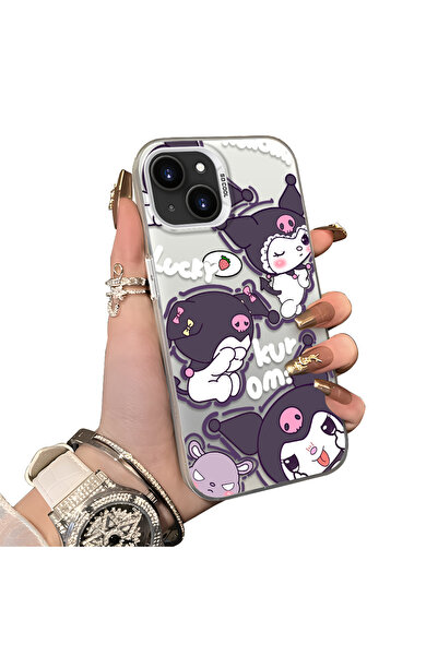 ucuc iPhone 13 Mini Compatible Hard Acrylic Back Silicone Edge Lens Protectio...