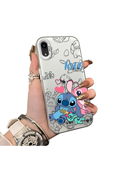 ucuc iPhone Xr Compatible Hard Acrylic Back Silicone Edge Lens Protection Cas...