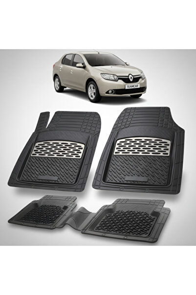 TEAMCAR Πατάκια δαπέδου συμβατά με Renault Symbol III Sedan 2013-2017 |   Ασήμι