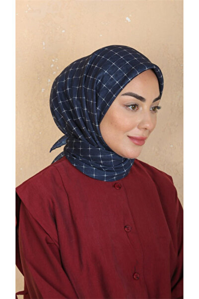 locella Lo'cella Pamuklu Soft Eşarp 4547-6 Lacivert