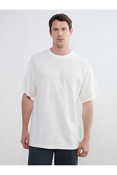 LC Waikiki Nevavm Differential Oval Collar Men's T-Shirt