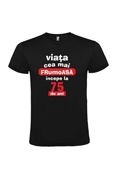 CRD PRINT Tricou unisex personalizat cu textul „Cea mai frumoasă viață începe...