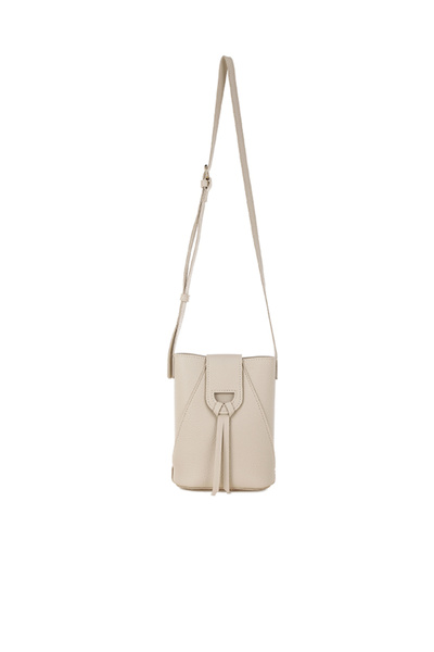 london Rag Women Flap Closure Sling Bag In Cream