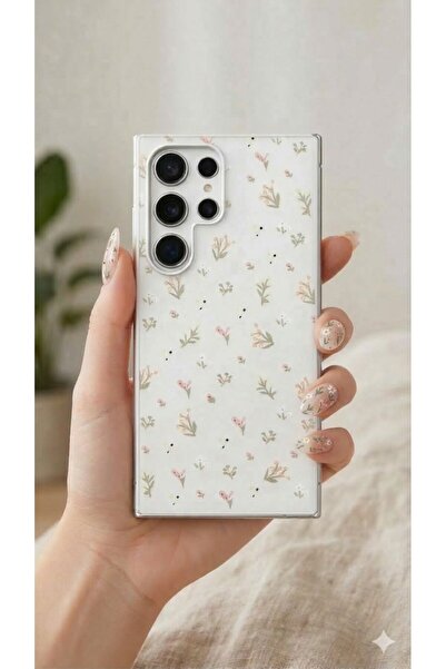 UnDePlus Samsung Galaxy S25 Ultra Case Small Flower Branches Patterned Shiny ...