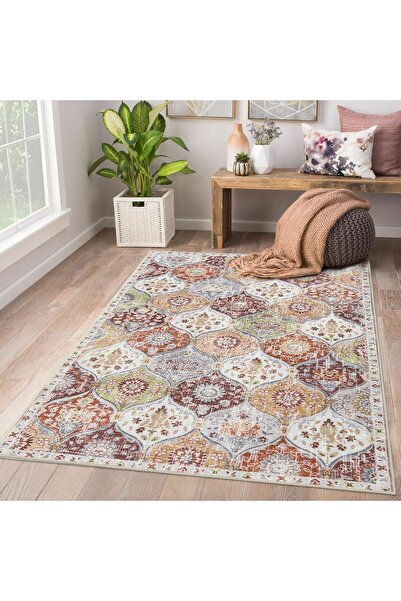 Arabest سجاد قابل للغسل مقاس 160 × 230 سم، سجادة رقيقة للغاية مانع للانزلاق و...