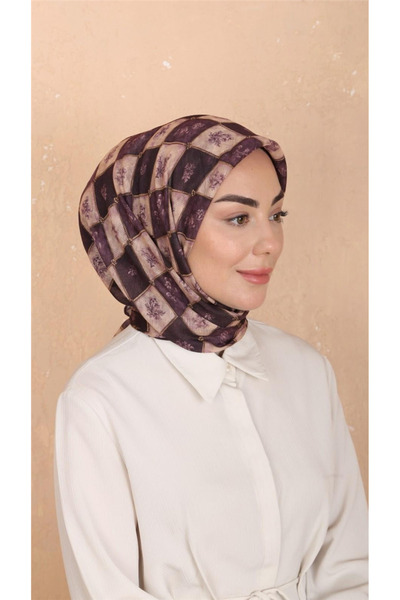 locella Lo'cella Pamuklu Soft Eşarp 4546-3 Mor