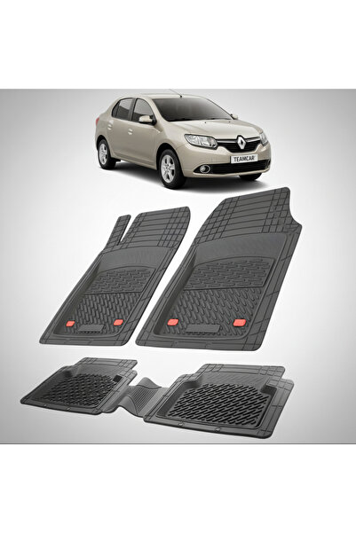 TEAMCAR Πατάκια δαπέδου συμβατά με Renault Symbol III Sedan 2013-2017 |   Μαύρο