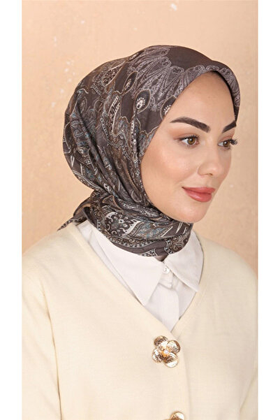 locella Lo'cella Pamuklu Soft Eşarp 4548-10 Koyu Vizon