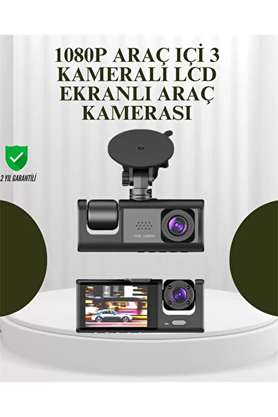 CT STONES Cameră auto cu 3 senzori și înregistrare prin G-Sensor