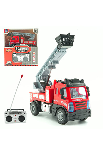 Mini Machine سيارة إنقاذ من الحرائق صغيرة تعمل بالتحكم عن بعد - سلم