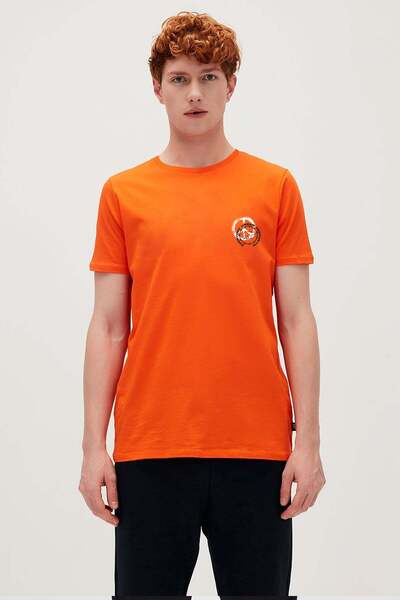 Bad Bear Everyday Urban Orange Men's Printed T-Shirt