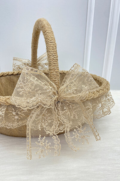 ZEYMERADE Promise Engagement Wedding Henna Bridal Basket, Wedding Bride Bache...