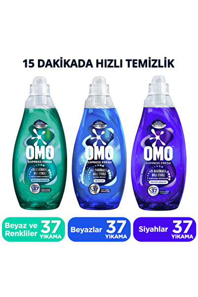 Omo Express Fresh Capcanli Siyahlar 1480ml x1 Kötü Koku Karsiti Beyaz ve Renk...