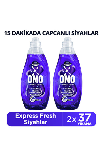Omo Express Fresh Capcanli Siyahlar Tüm Koyu Renkler Sivi Çamasir Deterjani 1...