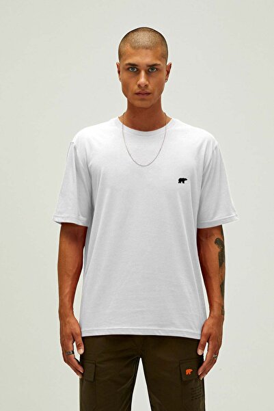 Bad Bear تيشيرت رجالي أبيض طازج مطبوع