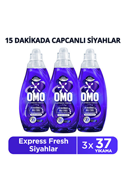 Omo Express Fresh Capcanli Siyahlar Tüm Koyu Renkler Sivi Çamasir Deterjani 1...