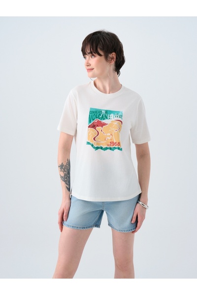 Loft Women's Regular Fit T-Shirt - Sleeves