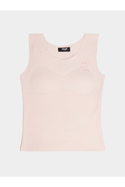 Styli Teen Girls Knit Vest with Pads