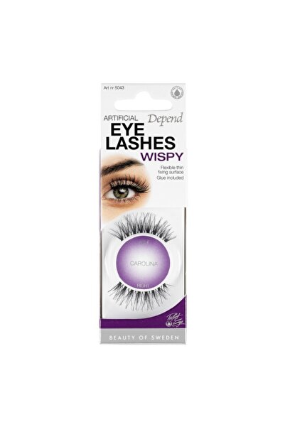 Depend Set of 2 x False Eyelashes Tape with Adhesive, Carolina, Wispy Depend,...