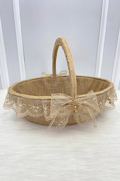 ZEYMERADE Promise Engagement Wedding Henna Bridal Basket, Wedding Bride Bache...