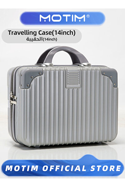 MOTIM حقيبة سفر صغيرة محمولة مقاس 14 بوصة، حقيبة تخزين مقاومة للماء، غلاف صلب...