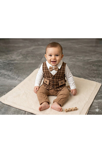 Harry&Millie Baby Boy Vest Set 3-Piece Set Baby Gift Holiday Mevlütluk