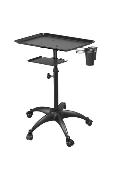 Arabest Salon Tray Cart with Storage Platform,with Wheels Trolley Adjustable ...