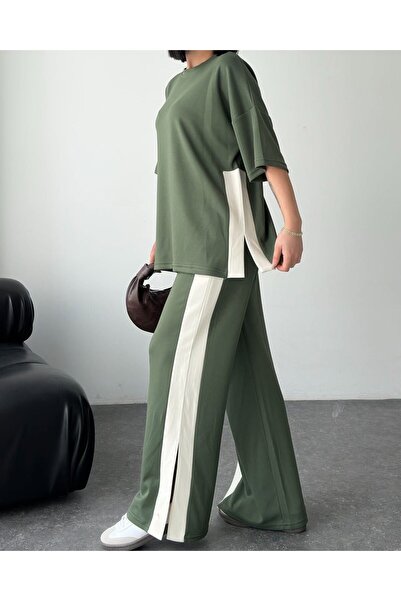 bobitex Slit Paneled Modal Fabric Tracksuit Set