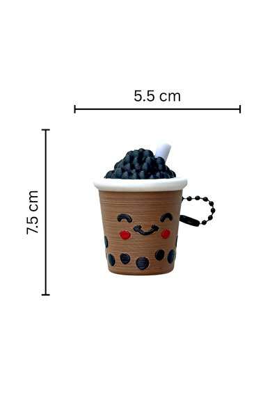 DUBAI 3D PRINTING 3D Printed Classic Boba Tea Clicker Boba Pearl top - Mechanical Switch Desk Accessory (Made in UAE)