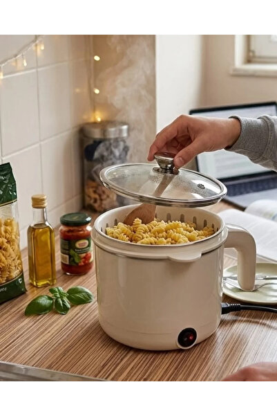 toyigoo Electric Mini Cooking Pot 1 Liter Soup Stew Pasta Cooker Multifunctio...
