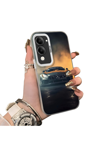 ucuc حافظة حماية للعدسات من السيليكون الصلب أكريليك درجة متوافقة مع Vivo Y19/...