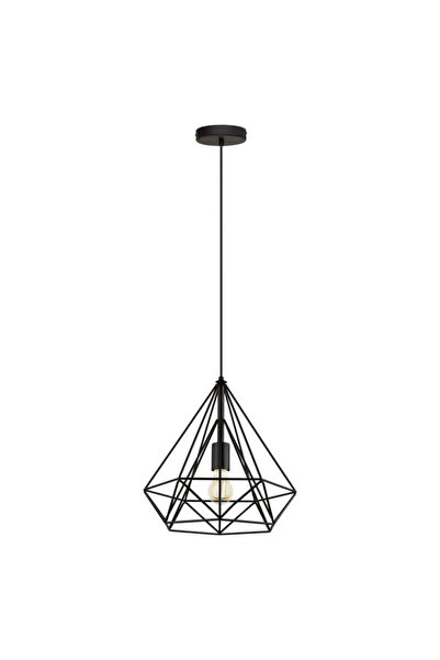 RFAN Pendul, Model 2187/1, cu abajur, 1 x E27, Înălțime reglabilă, Negru