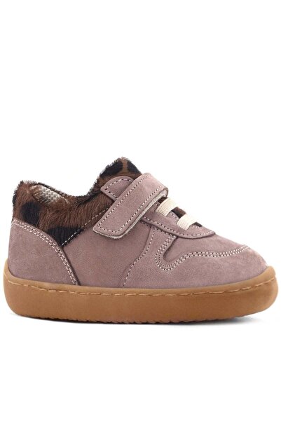 Rakerplus Bob Genuine Leather Light Brown Patterned Barefoot Velcro Elastic B...
