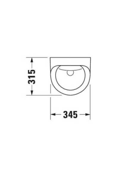 Duravit - Ultronic Fotoselli Pilli Pisuvar (Sinek Resimli) OUTLET - 0830370007-