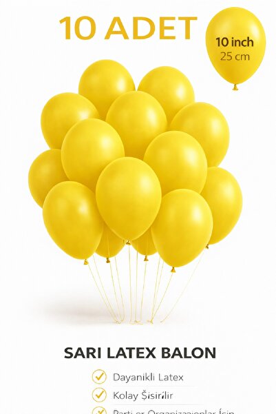 BKMC PARTY 10 Pcs Latex Balloons 10 Inch Party Balloon Birthday Decoration Ba...