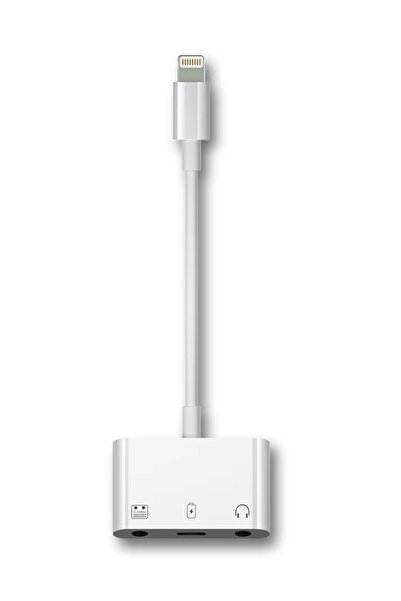 ucuzmi iphone Lightning to Mikrofon Kulaklık Çevirici Canlı Yayın Hızlı Şarj ...