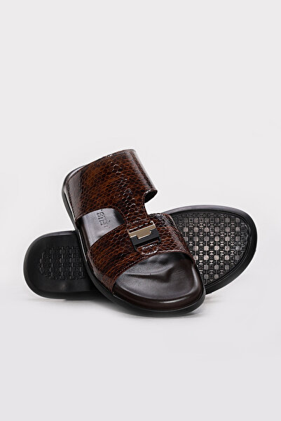 Ayakkabıhane Inside and Outside H Genuine Leather Brown Comfortable Men's t S...