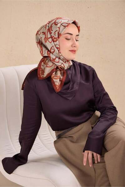 Silk Home Μεταξωτό μαντήλι τουίλ 11509-02
