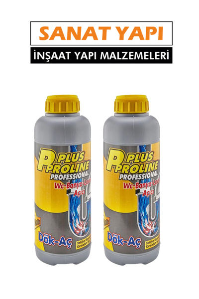 PLUS PROLİNE Dök Aç Lavabo Açıcı 2000 gr 2 Adet