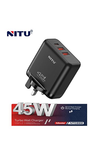 NITU محطة شحن USB، موزع شحن سريع لسطح المكتب مزود بمنفذ USB من النوع C واحد و...