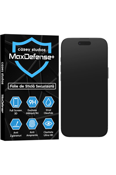 Casey Studios Folie Mata Apple iPhone 17 Air, Full Cover 3D, Full Glue, HD, A...