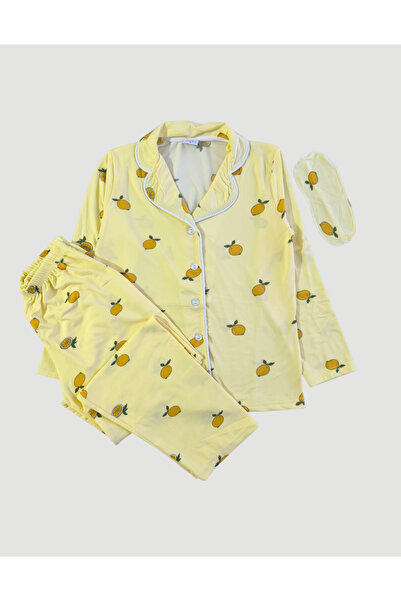 zahider Set de pijamale pentru fete, cu bumbac nasturi și guler de cămașă ben...