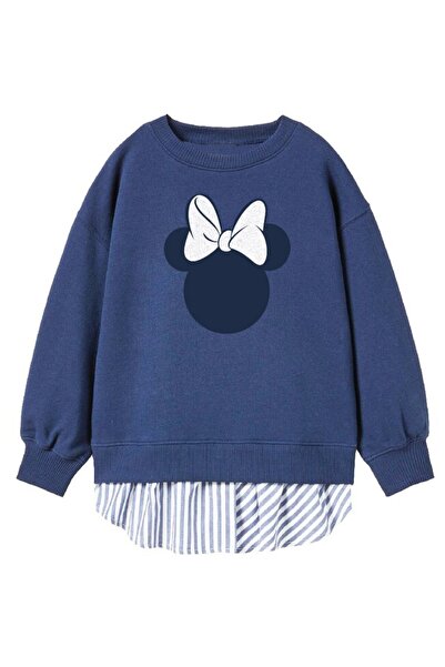 Minnie Mouse Hanorac gros, 80% bumbac, Minnie Mouse, bleumarin