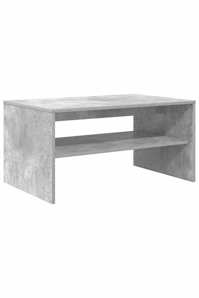 vidaxl Coffee table Grey concrete 80 x 50 x 40 cm Composite wood