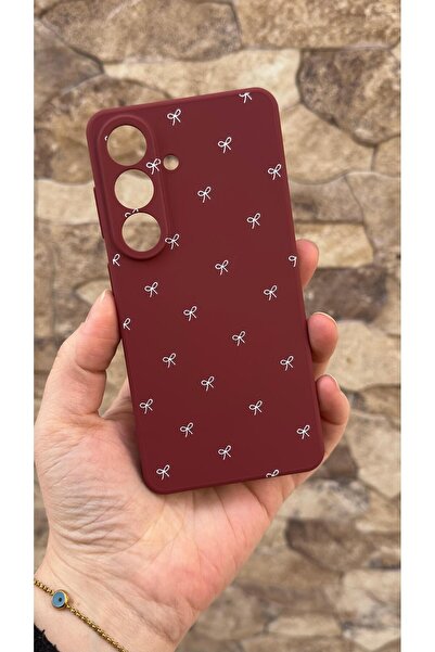 Vip Case Samsung Galaxy S26 Compatible White Bow Patterned Silicone Shock-Abs...