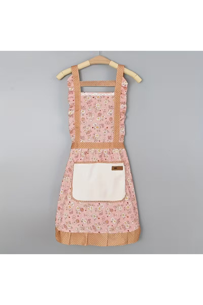 Magdeal Elegant floral kitchen apron with Functional Pocket, Water-Resistant