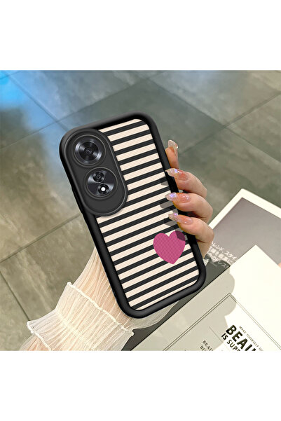 ucuc حافظة سيليكون سوداء متوافقة مع هاتف أوبو A60، مقاومة للصدمات مع حماية لل...