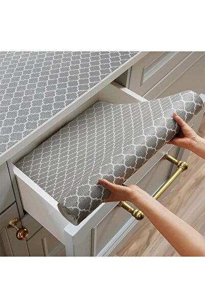 Arabest ورق مقاوم للدهون، بطانة أدراج 30 × 300 سم، بطانات خزائن قوية مانعة لل...