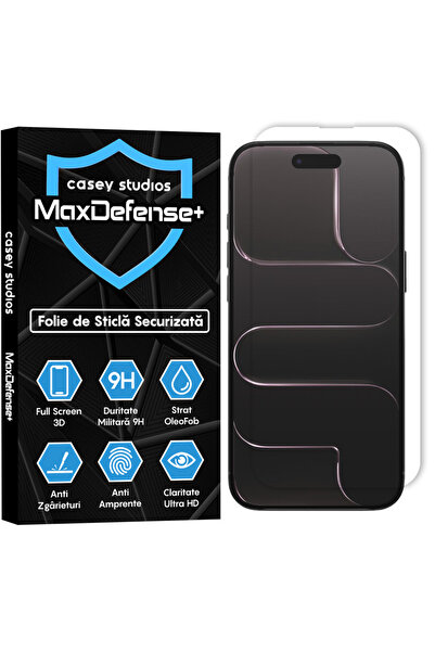 Casey Studios Folie iPhone 17 Air, Full Cover 3D, Full Glue, HD, Anti Zgariet...