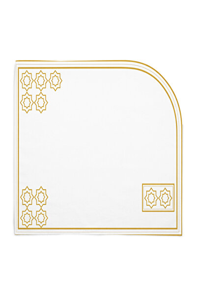 Markaev Gold Asymmetric Cotton Piece 4-Piece Napkin Set